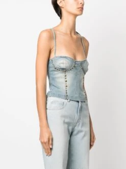 Blumarine Top In Denim -Negozio Di Abbigliamento Femminile ae3ab97b d250 4bd5 ac92 96a7c4d7976b