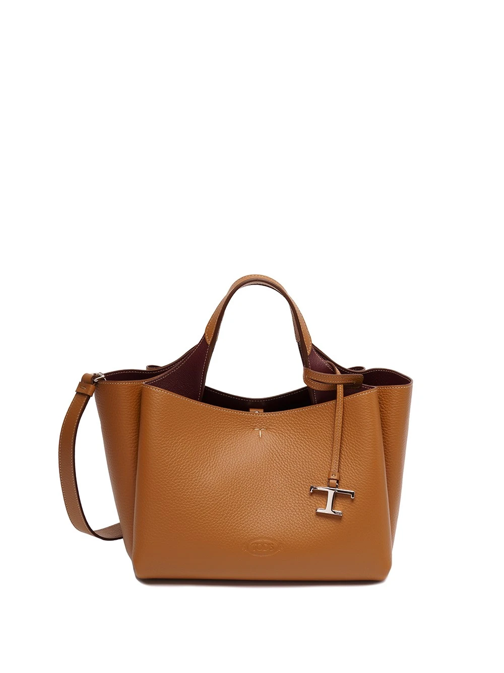 Tod's Borsa Mini In Pelle Con Manico Doppio Manico E Ciondolo 'T' 3 Tod's Borsa Mini In Pelle Con Manico Doppio Manico E Ciondolo 'T'