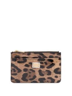 Dolce & Gabbana Portacarte In Pelle Lucida Con Zip