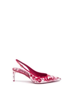 Dolce & Gabbana Slingback Décolleté Con Stampa "Maiolica"