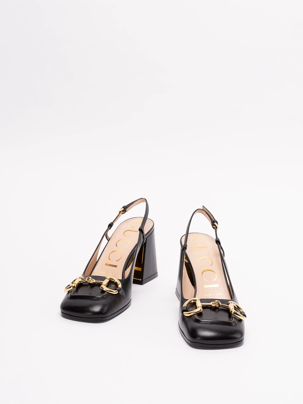 Gucci Sandali Slingback Con Tacco Medio E Morsetto 4 Gucci Sandali Slingback Con Tacco Medio E Morsetto - immagine 2
