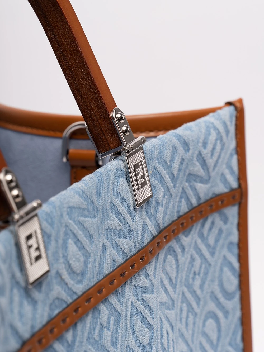 Borsa Tote In Denim 'Fendi Sunshine' 6 Borsa Tote In Denim 'Fendi Sunshine' - immagine 4