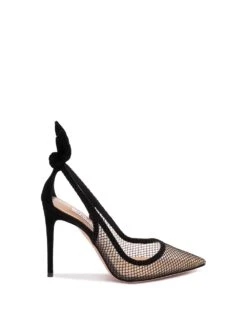 Aquazzura Décolleté Mesh 'Bow Tie'