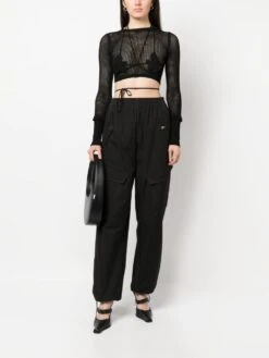 Top Crop In Maglia Fishnet Cut-out -Negozio Di Abbigliamento Femminile c950aafd d1eb 448d 9345 4a54e71e9875