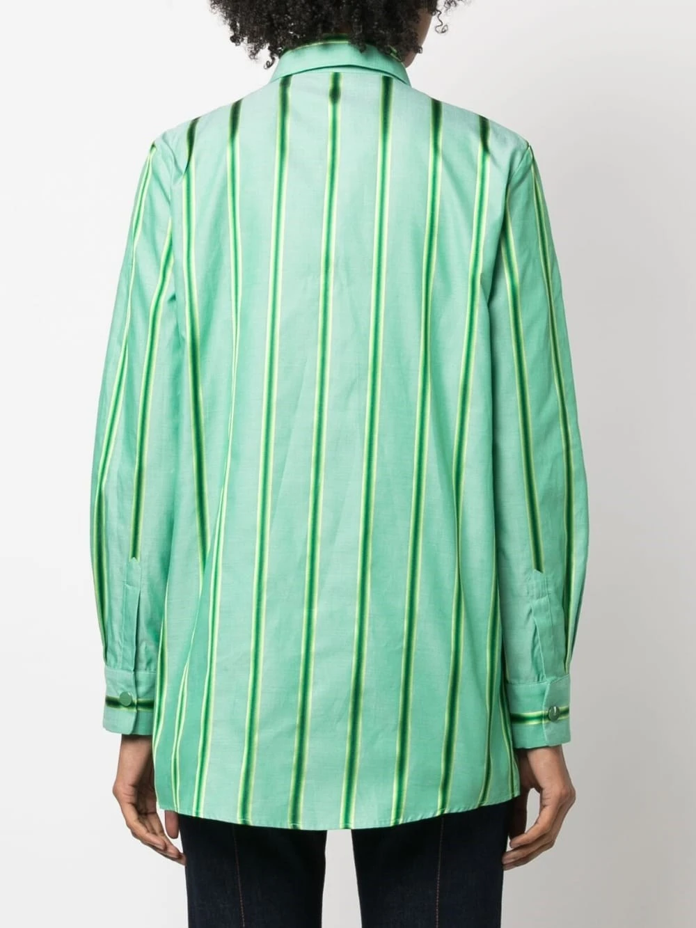 Etro Camicia In Cotone E Seta A Righe Con Logo Pegaso 6 Etro Camicia In Cotone E Seta A Righe Con Logo Pegaso - immagine 4