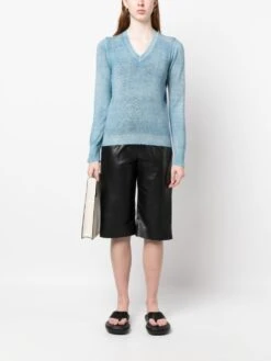 Maglione Con Scollo A V In Lana Cashmere Ultraleggera Dipinta A Mano 8 Maglione Con Scollo A V In Lana Cashmere Ultraleggera Dipinta A Mano -Negozio Di Abbigliamento Femminile dad40d53 b13a 4c7b 9e3d be6729bc0481