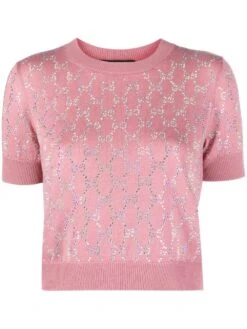 Gucci Short Sleeve Crew-Neck Top