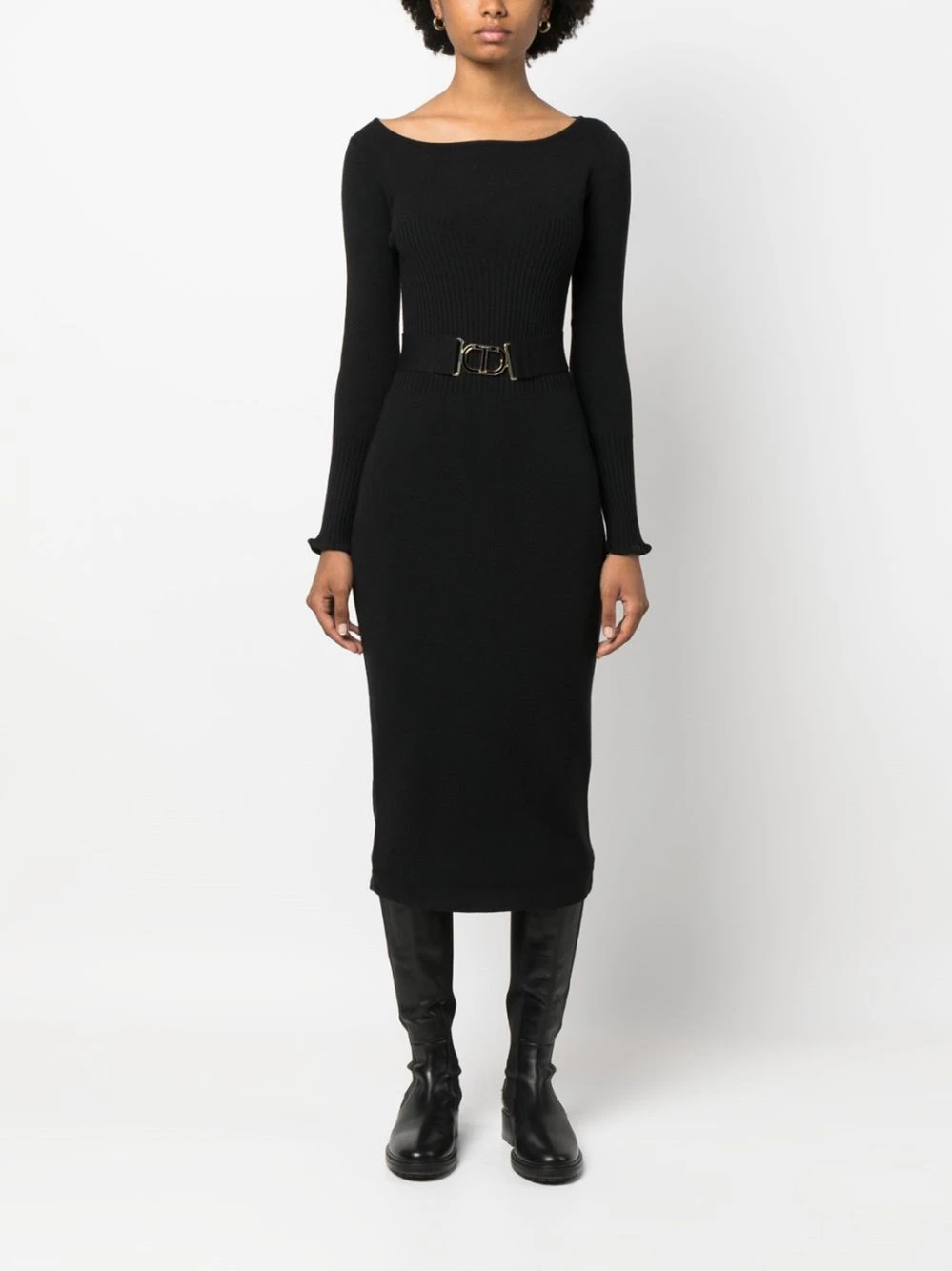 Twin Set Abito Midi In Maglia 6 Twin Set Abito Midi In Maglia - immagine 4