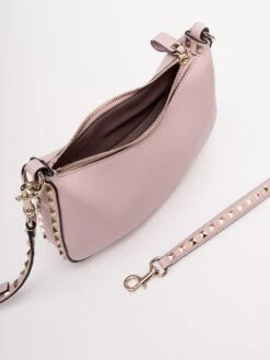Valentino Garavani Borsa Hobo Piccola In Pelle Con Zip 'Rockstud' -Negozio Di Abbigliamento Femminile ed01ca05 84f1 42df b2b7 e2dbd4d2b33e