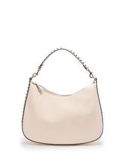 Valentino Garavani Borsa Hobo In Pelle Con Zip 'Rockstud'