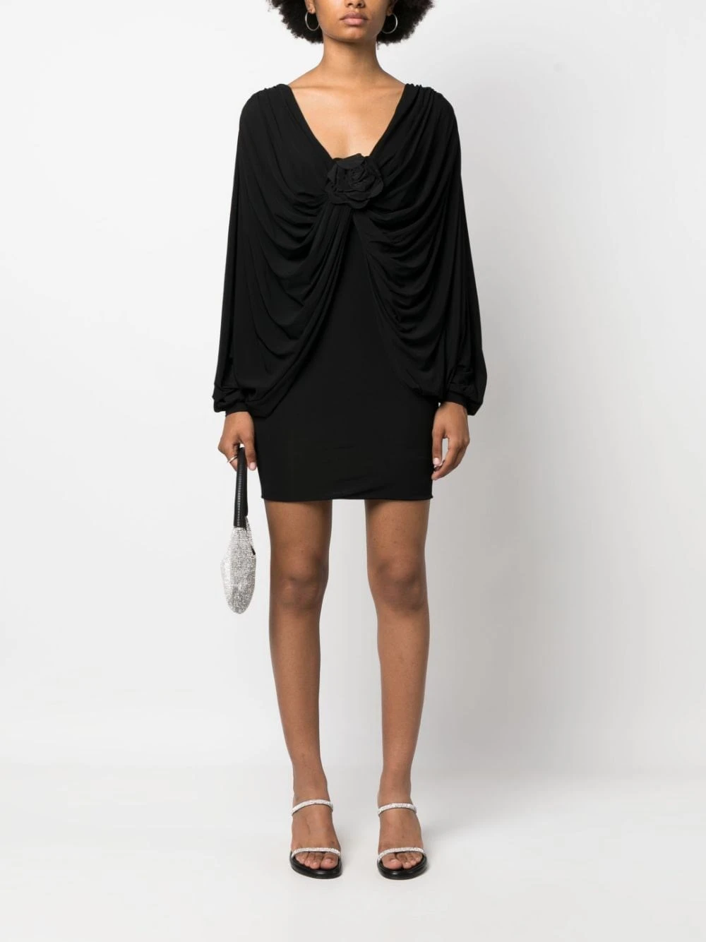 Abito Mini Con Dettaglio Fiori 3D 4 Abito Mini Con Dettaglio Fiori 3D - immagine 2