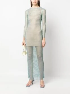 SELF PORTRAIT Maxi Abito A Rete `Hotfit -Negozio Di Abbigliamento Femminile f8eb734f c781 450d b0fc b80a600eef9d