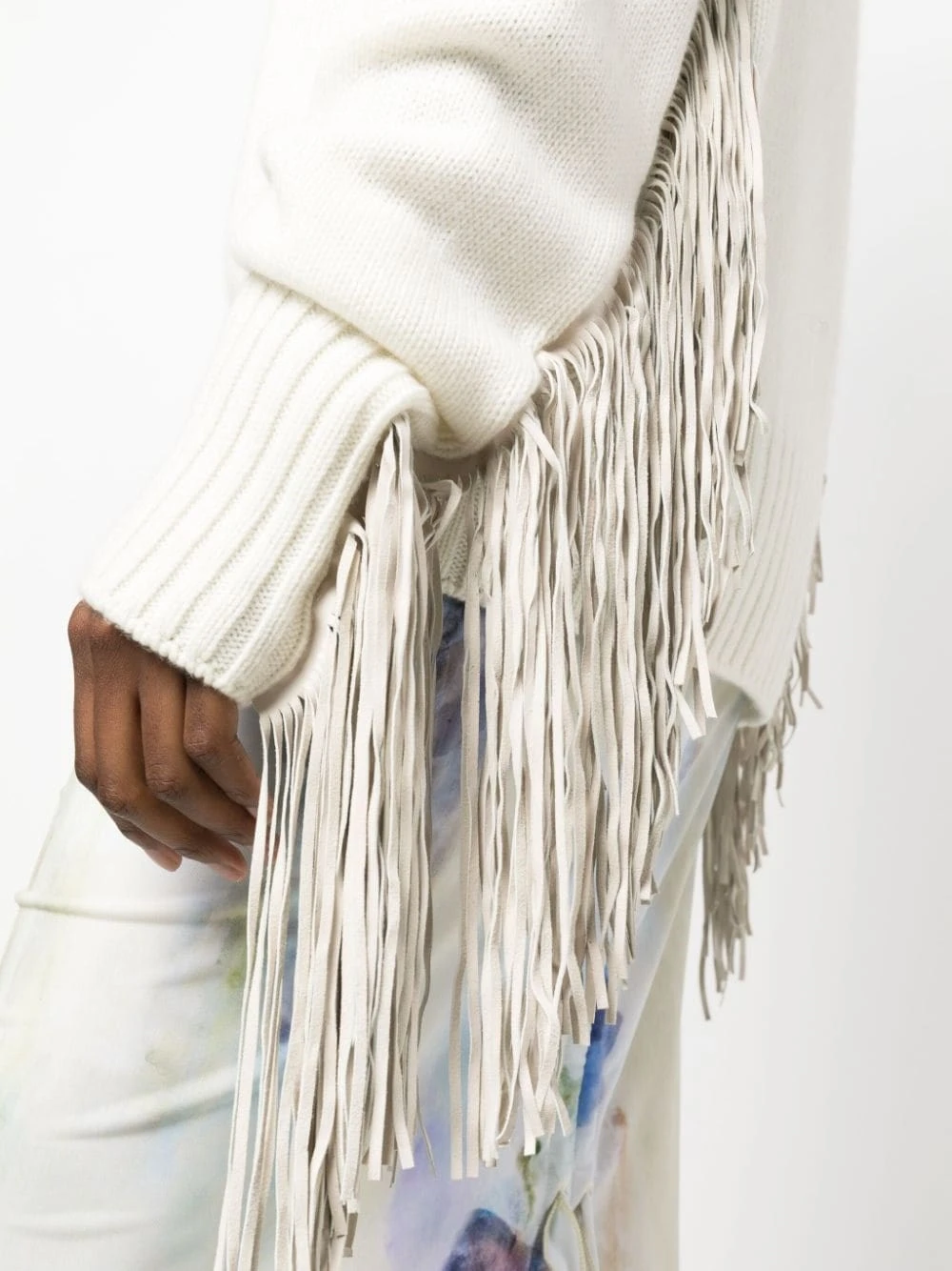 Maglione Boxy Frange A Collo Alto 7 Maglione Boxy Frange A Collo Alto - immagine 5